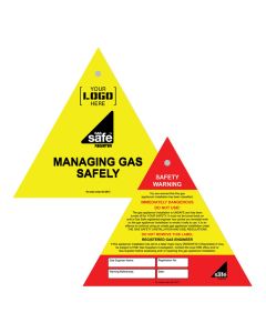 Your Logo Branded Gas Safe Lockout Tag - Immediate Danger (Pack of 10)