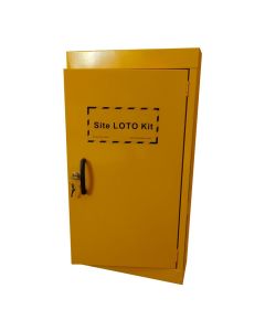 Wall Mounted Static Yellow Lockout Cabinet (Unbranded)