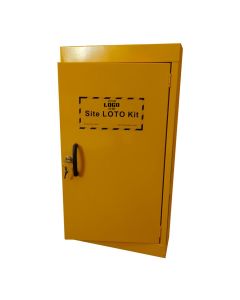 Your Logo Branded Wall Mounted Static Yellow Lockout Cabinet