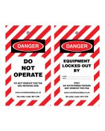 Lock Out Tag - Danger Do Not Operate (Pack of 10)